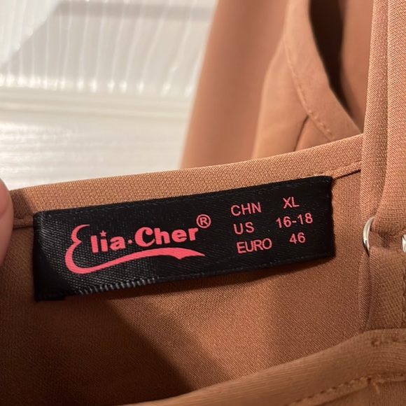 TAUPE ALINE DRESS WITH POCKETS CRISSCROSS STRAPS SIZE XL - Picture 6 of 6